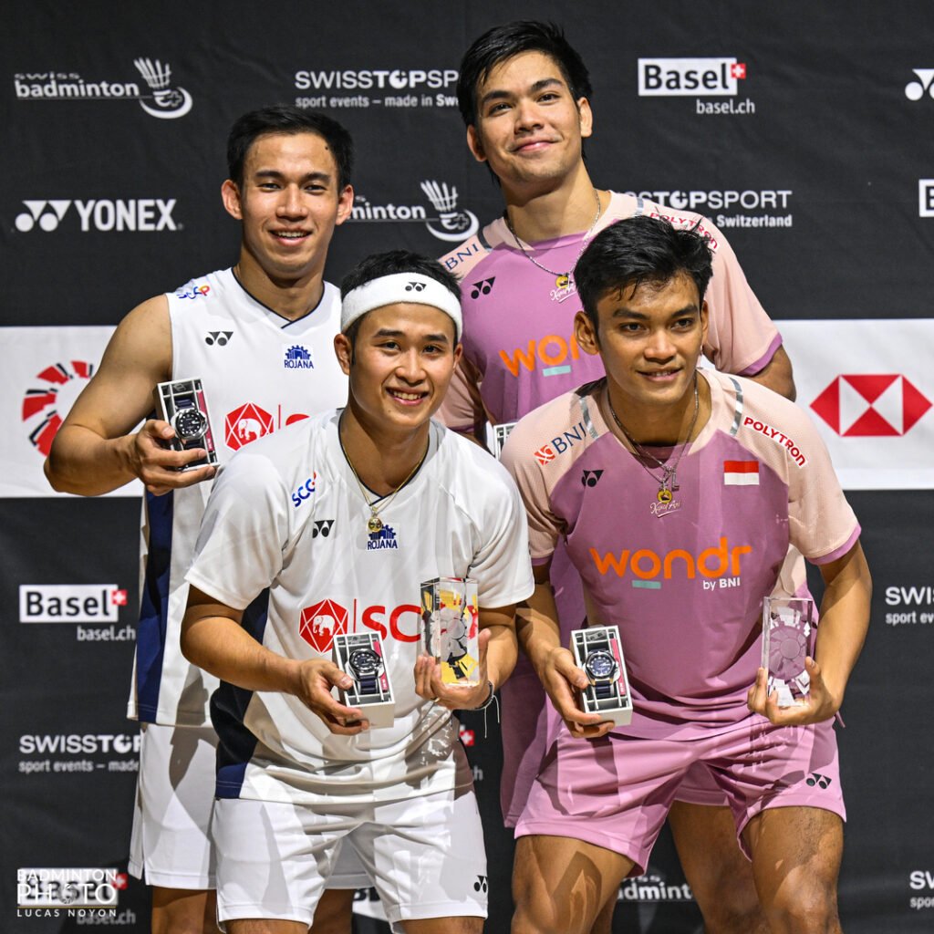 羽球瑞士赛:中国包办四冠 泰国双打组合折桂