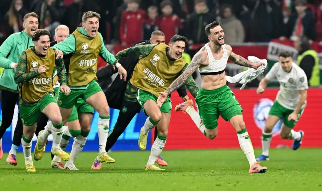 Parrott Hat Trick Sends Ireland into Playoffs